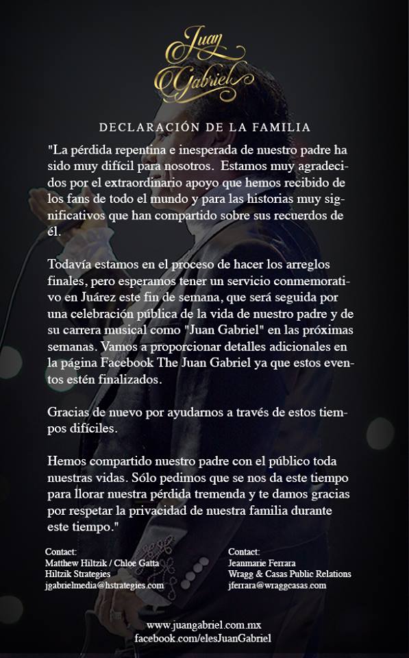 Juan Gabriel Familia