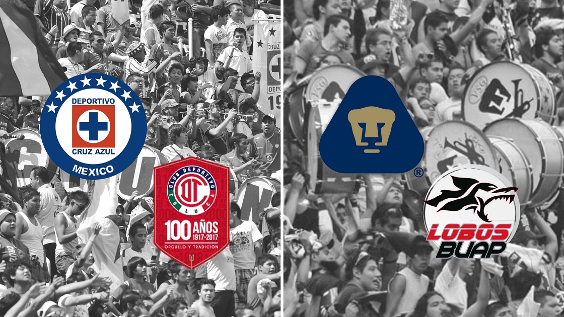 Los mandones del A2017 visitan a Pumas y Cruz Azul