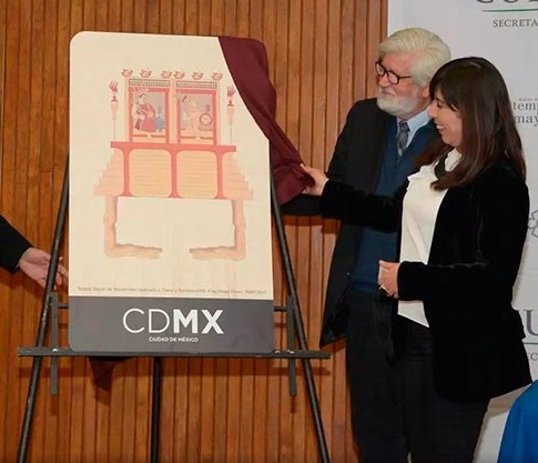 Lucen tarjetas de Metrobús y Ecobici imagen del Templo Mayor