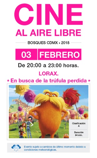 Bosques capitalinos se convertirán en salas de cine este sábado 3 de febrero
