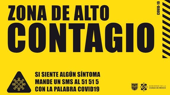 Conoce las 89 zonas de alto contagio en la CDMX