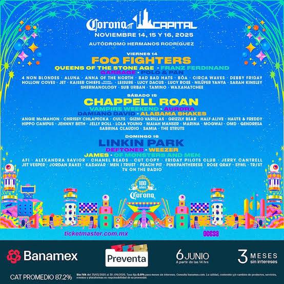 Corona Capital 2025: la edición que ruge más fuerte que nunca