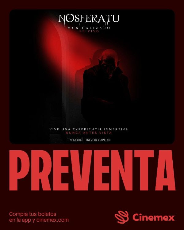 Cinemex proyectará la cinta Nosferatu con música en vivo de Tripnotik